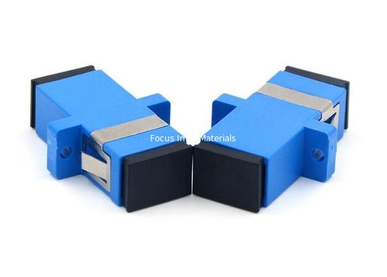 CATV Fiber Optic Adapters PC SC Simplex Connector With Metal Clips