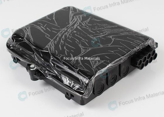 Black Cable Outdoor Fiber Optic Distribution Box 8 Cores 220*200*50mm
