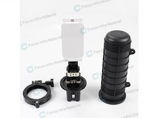 IP68 Fiber Optic Splice Closure 1 Inlets 2 Outlets FTTH Joint Box