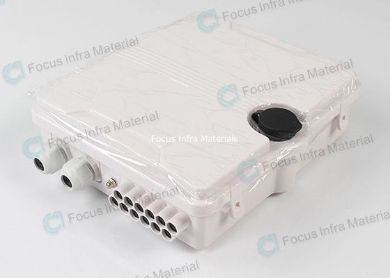 ABS Plastic Outdoor FTTH Splitter Distribution Box 12 Ports